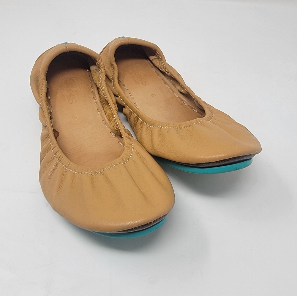 TIEKS ballerina leather flats size 6 women's shoes